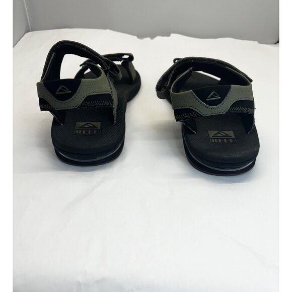 Reef Mens size 8 Fanning Baja Bottle Opener Sandal, Olive green, - Picture 8 of 9